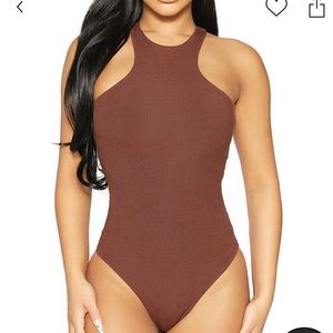 Brown bodysuit Naked Warderobe new